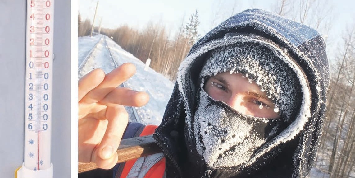 Мороз работе не помеха