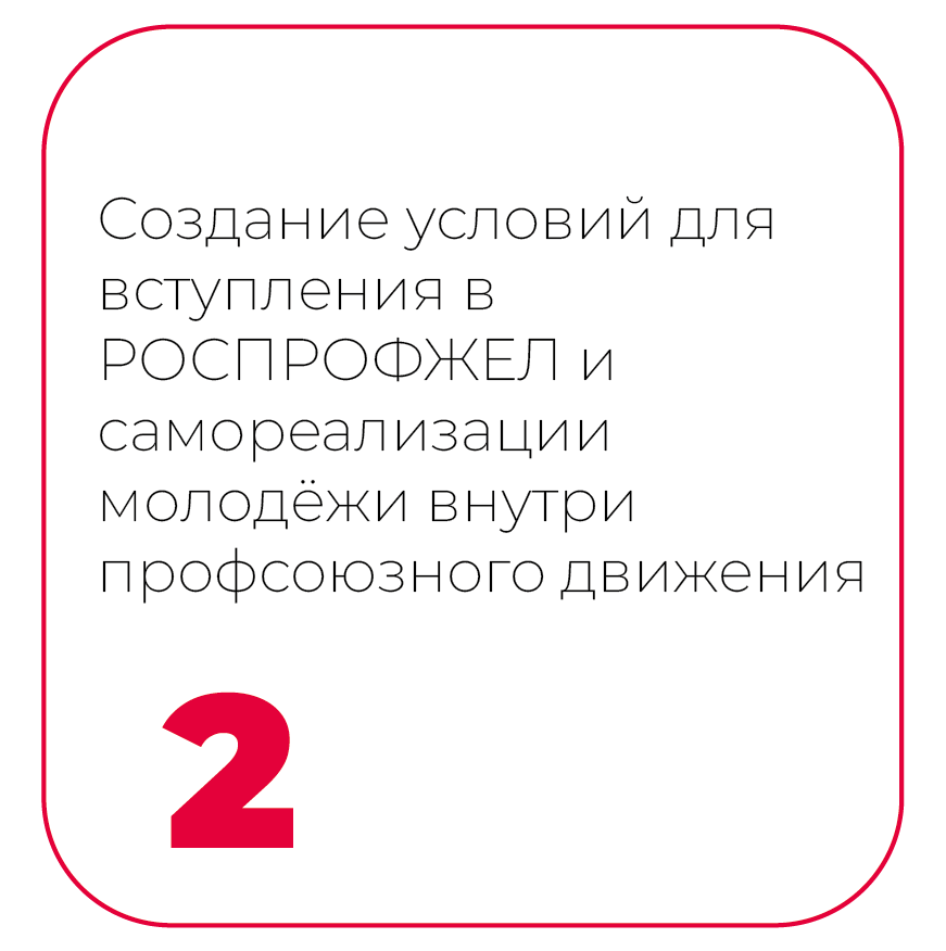 Создание условий для вступления в РОСПРОФЖЕЛ и самореализации молодёжи
